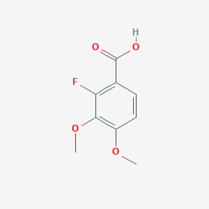 molecular formula C9H9FO4 B3050905 2-Fluoro-3,4-dimethoxybenzoic acid CAS No. 2967-96-6
