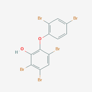 molecular formula C12H5Br5O2 B3050922 2,3,5-Tribromo-6-(2,4-dibromophenoxy)phenol CAS No. 297742-10-0