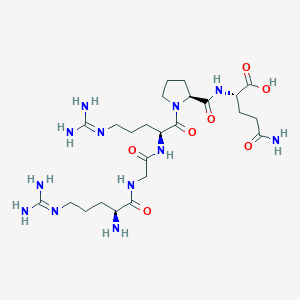 molecular formula C24H44N12O7 B3050951 L-Glutamine, L-arginylglycyl-L-arginyl-L-prolyl- CAS No. 299957-97-4