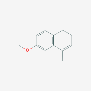 molecular formula C12H14O B3050954 Naphthalene, 1,2-dihydro-6-methoxy-4-methyl- CAS No. 30021-91-1