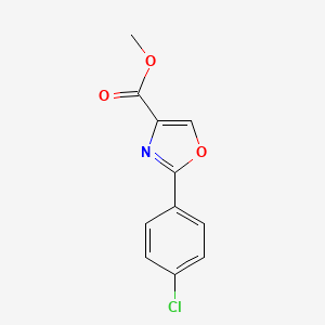 molecular formula C11H8ClNO3 B3050965 METHYL 2-(4-CHLOROPHENYL)OXAZOLE-4-CARBOXYLATE CAS No. 300800-07-1