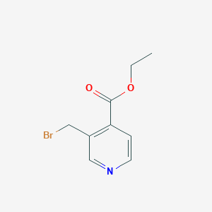 molecular formula C9H10BrNO2 B3050979 Ethyl 3-(bromomethyl)isonicotinate CAS No. 301666-68-2
