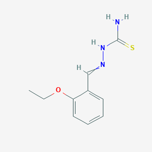 molecular formula C10H13N3OS B3050995 Hydrazinecarbothioamide, 2-[(2-ethoxyphenyl)methylene]- CAS No. 303088-12-2
