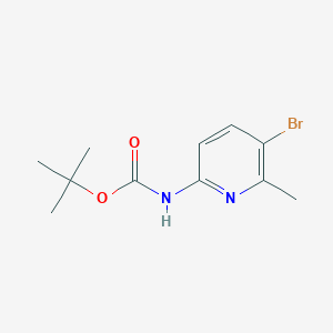molecular formula C11H15BrN2O2 B3051027 tert-Butyl (5-bromo-6-methylpyridin-2-yl)carbamate CAS No. 305329-54-8