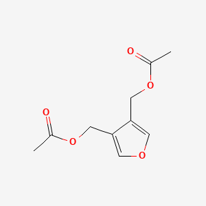 molecular formula C10H12O5 B3051036 3,4-Furandimethanol, diacetate CAS No. 30614-73-4