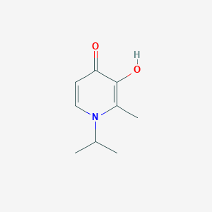 molecular formula C9H13NO2 B3051038 4(1H)-Pyridinone, 3-hydroxy-2-methyl-1-(1-methylethyl)- CAS No. 30652-14-3