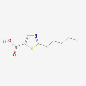 molecular formula C9H13NO2S B3051052 2-Pentylthiazole-5-carboxylic acid CAS No. 30709-71-8