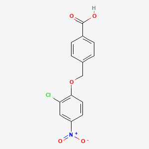 4-[(2-Chloro-4-nitrophenoxy)methyl]benzoic acid