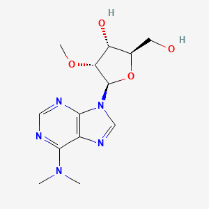 molecular formula C13H19N5O4 B3051085 Adenosine, N,N-dimethyl-2'-O-methyl- CAS No. 30891-53-3