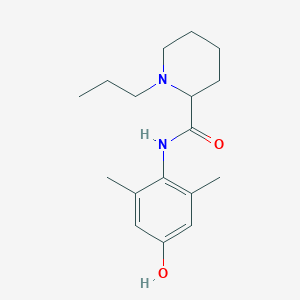 molecular formula C₁₇H₂₆N₂O₂ B030511 N-(4-hydroxy-2,6-dimethylphenyl)-1-propylpiperidine-2-carboxamide CAS No. 163589-31-9