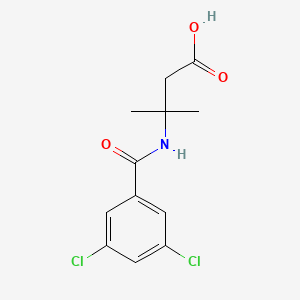 3-[(3,5-Dichlorobenzoyl)amino]-3-methylbutanoic acid