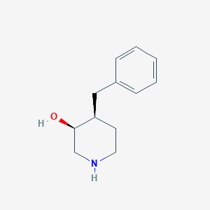 molecular formula C12H17NO B3051131 (3S,4S)-4-benzylpiperidin-3-ol CAS No. 312625-28-8
