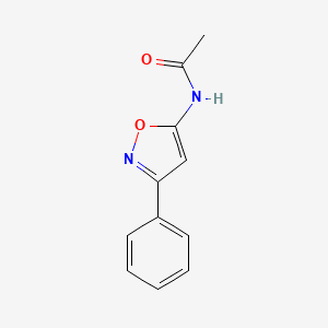 molecular formula C11H10N2O2 B3051135 Acetamide, N-(3-phenyl-5-isoxazolyl)- CAS No. 31301-40-3