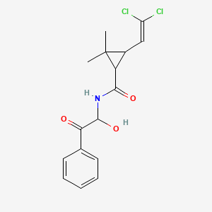 3-(2,2-Dichloroethenyl)-N-(1-hydroxy-2-oxo-2-phenylethyl)-2,2-dimethyl-cyclopropanecarboxamide