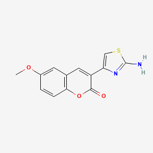 2H-1-Benzopyran-2-one, 3-(2-amino-4-thiazolyl)-6-methoxy-