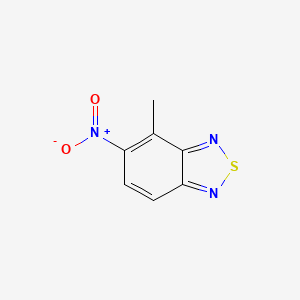 molecular formula C7H5N3O2S B3051160 2,1,3-Benzothiadiazole, 4-methyl-5-nitro- CAS No. 3152-86-1