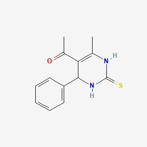 1-(6-Methyl-4-phenyl-2-thioxo-1,2,3,4-tetrahydropyrimidin-5-yl)ethanone