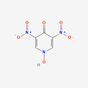 molecular formula C5H3N3O6 B3051189 3,5-Dinitro-4-hydroxypyridine N-oxide CAS No. 31872-58-9
