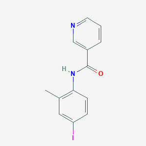 molecular formula C13H11IN2O B3051194 N-(4-Iodo-2-methylphenyl)nicotinamide CAS No. 319428-83-6