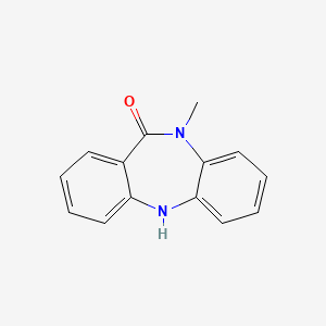molecular formula C14H12N2O B3051205 11H-DIBENZO(b,e)(1,4)DIAZEPIN-11-ONE, 5,10-DIHYDRO-10-METHYL- CAS No. 32047-69-1