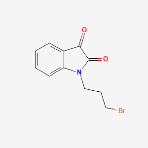 molecular formula C11H10BrNO2 B3051211 1-(3-bromopropyl)-1H-indole-2,3-dione CAS No. 320741-36-4
