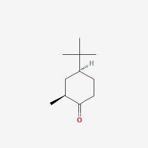 molecular formula C11H20O B3051215 Cyclohexanone, 4-(1,1-dimethylethyl)-2-methyl-, cis- CAS No. 3211-27-6