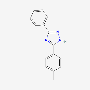 molecular formula C15H13N3 B3051218 3-Phenyl-5-p-tolyl-S-triazole CAS No. 3213-95-4