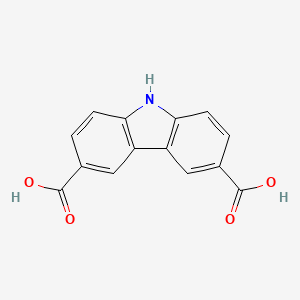 molecular formula C14H9NO4 B3051222 9h-Carbazole-3,6-dicarboxylic acid CAS No. 3215-41-6