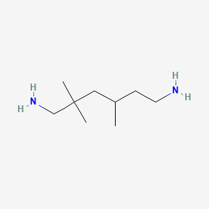 molecular formula C9H22N2 B3051248 2,2,4-Trimethylhexane-1,6-diamine CAS No. 3236-53-1