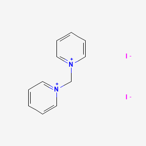 molecular formula C11H12I2N2 B3051256 1,1-METHYLENEDIPYRIDINIUM DIIODIDE CAS No. 32405-50-8