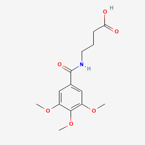 molecular formula C14H19NO6 B3051257 4-[(3,4,5-trimethoxybenzoyl)amino]butanoic Acid CAS No. 32407-13-9