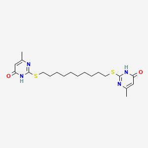 2,2'-(Decane-1,10-diylbis(sulfanediyl))bis(6-methylpyrimidin-4-ol)