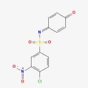 B3051292 4-chloro-3-nitro-N-(4-oxocyclohexa-2,5-dien-1-ylidene)benzenesulfonamide CAS No. 327060-12-8