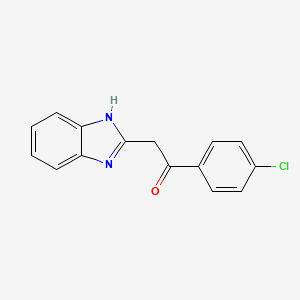 2-(1H-1,3-benzodiazol-2-yl)-1-(4-chlorophenyl)ethan-1-one
