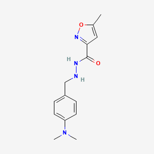 3-ISOXAZOLECARBOXYLIC ACID, 5-METHYL-, 2-(p-(DIMETHYLAMINO)BENZYL)HYDRAZIDE