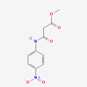 molecular formula C10H10N2O5 B3051308 METHYL 2-[(4-NITROPHENYL)CARBAMOYL]ACETATE CAS No. 328011-26-3