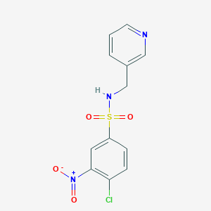 4-chloro-3-nitro-N-(pyridin-3-ylmethyl)benzenesulfonamide