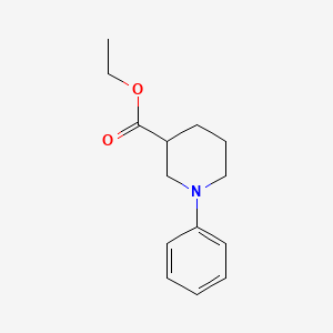 molecular formula C14H19NO2 B3051343 Ethyl 1-phenylpiperidine-3-carboxylate CAS No. 330985-19-8