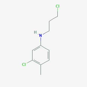 molecular formula C10H13Cl2N B3051379 3-Chloro-N-(3-chloropropyl)-4-methylaniline CAS No. 333985-68-5