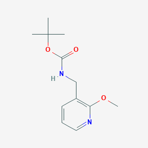 molecular formula C12H18N2O3 B3051384 tert-butyl N-[(2-methoxypyridin-3-yl)methyl]carbamate CAS No. 334018-92-7