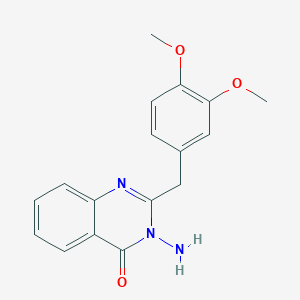 3-Amino-2-(3,4-dimethoxybenzyl)-3,4-dihydroquinazolin-4-one