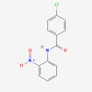 molecular formula C13H9ClN2O3 B3051396 4-chloro-N-(2-nitrophenyl)benzamide CAS No. 33489-99-5