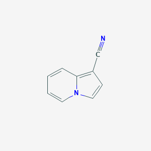 molecular formula C9H6N2 B3051405 Indolizine-1-carbonitrile CAS No. 3352-05-4