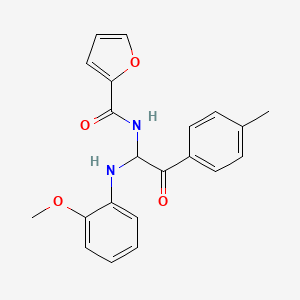 N-[1-(2-methoxyanilino)-2-(4-methylphenyl)-2-oxoethyl]furan-2-carboxamide