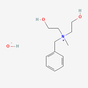 molecular formula C12H21NO3 B3051432 Benzenemethanaminium, N,N-bis(2-hydroxyethyl)-N-methyl-, hydroxide CAS No. 33667-49-1