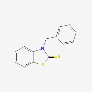 2(3H)-Benzothiazolethione, 3-(phenylmethyl)-