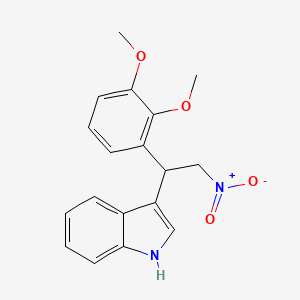 3-[1-(2,3-dimethoxyphenyl)-2-nitroethyl]-1H-indole