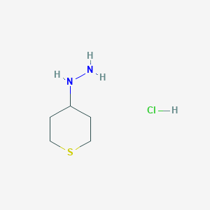 (Tetrahydro-2H-thiopyran-4-yl)hydrazine hydrochloride