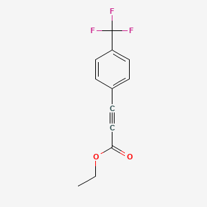 molecular formula C12H9F3O2 B3051444 Ethyl 3-[4-(trifluoromethyl)phenyl]prop-2-ynoate CAS No. 337510-18-6