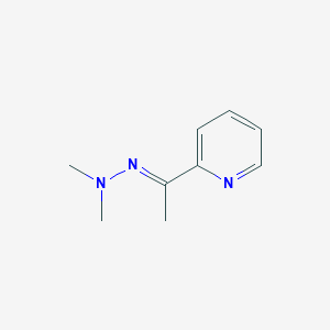 molecular formula C9H13N3 B3051450 Ethanone,1-(2-pyridinyl)-, 2,2-dimethylhydrazone CAS No. 33785-79-4
